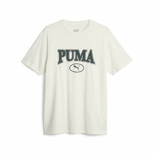 Heren-T-Shirt met Korte Mouwen Puma Squad Wit