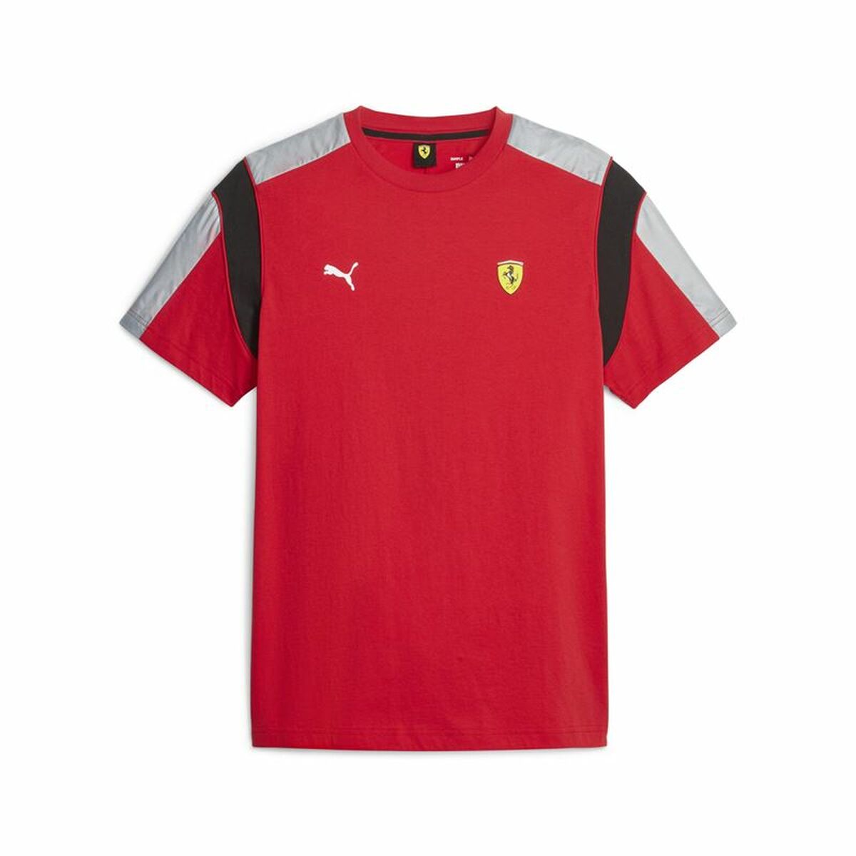 Heren-T-Shirt met Korte Mouwen Puma Ferrari Race MT7 Rood