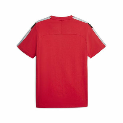 Heren-T-Shirt met Korte Mouwen Puma Ferrari Race MT7 Rood