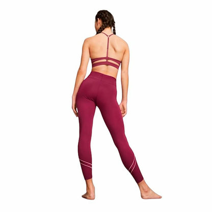 Sportleggings voor Dames Puma Studio Ultrabare Donkerrood