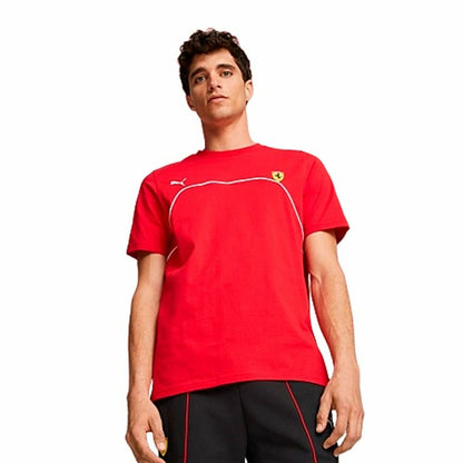 Heren-T-Shirt met Korte Mouwen Puma Ferrari Race Rood