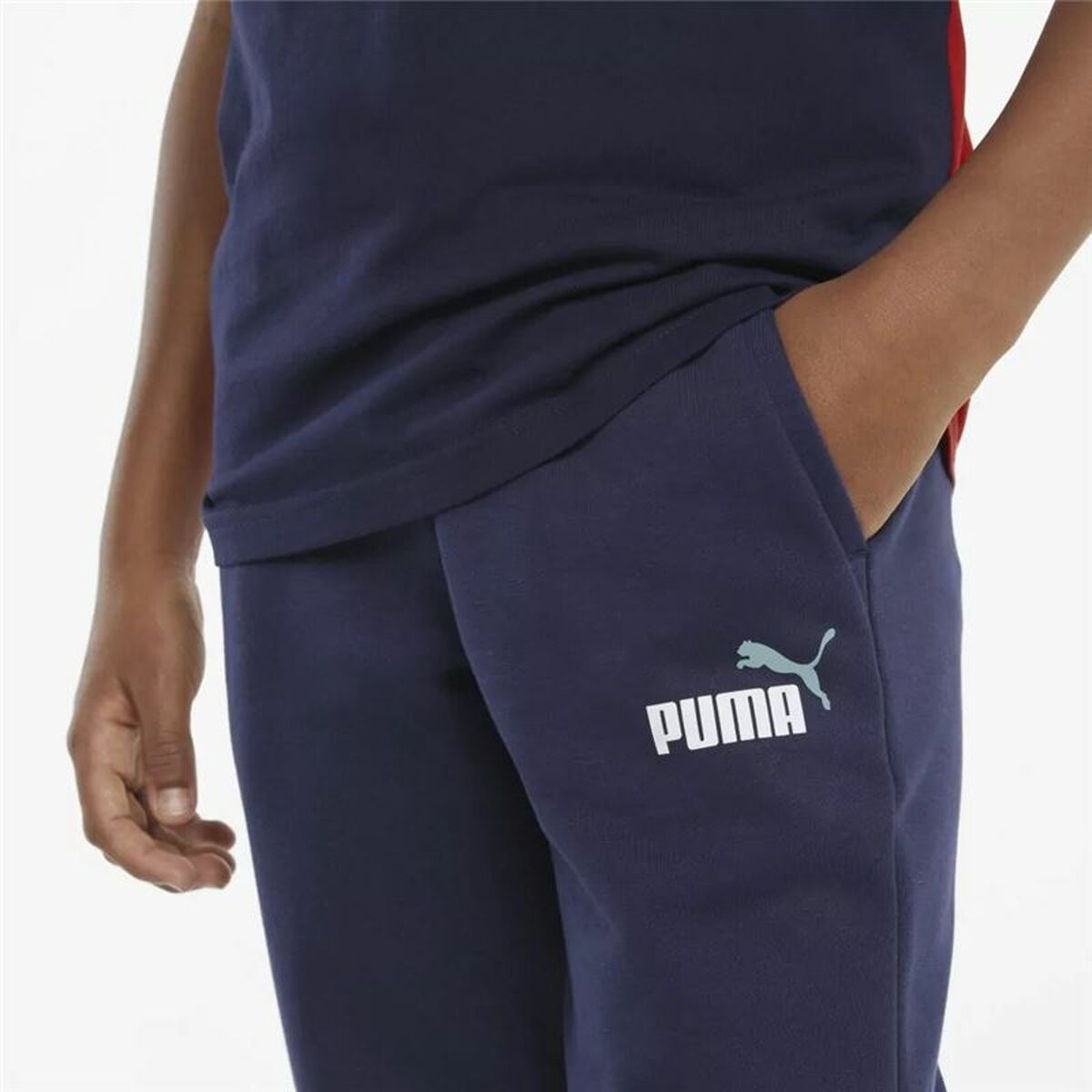 Kindertrainingspak Broek Puma  Ess+ 2 Col  Blauw