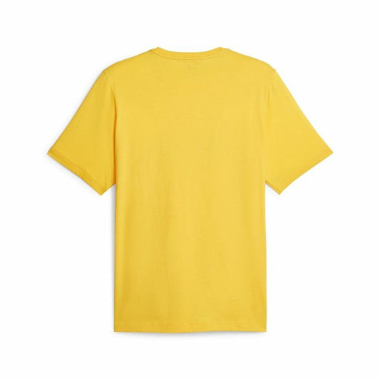 Heren-T-Shirt met Korte Mouwen Puma Ess+ 2 Col Logo Geel