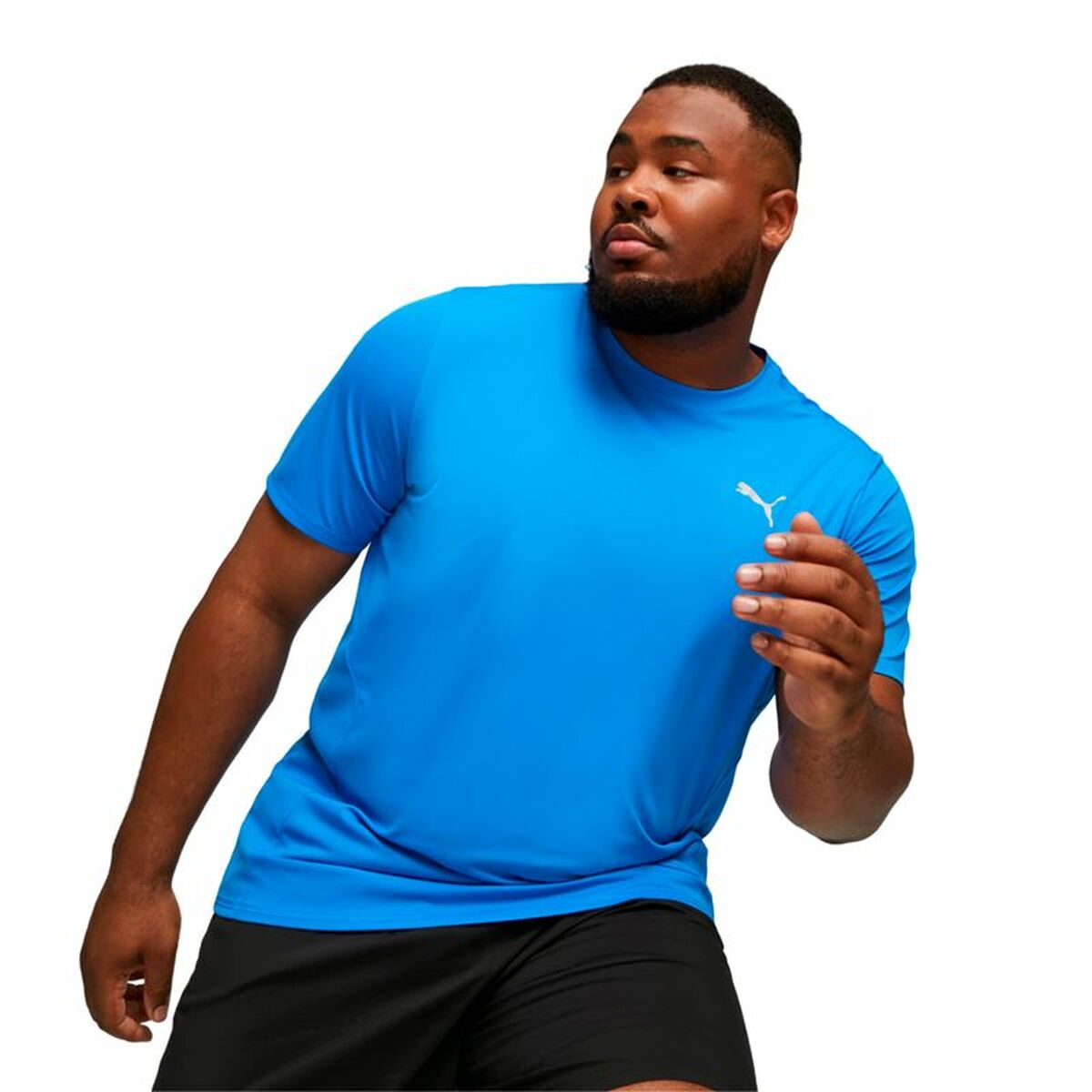 Heren-T-Shirt met Korte Mouwen Puma Run Favorite Ss Hemelsblauw
