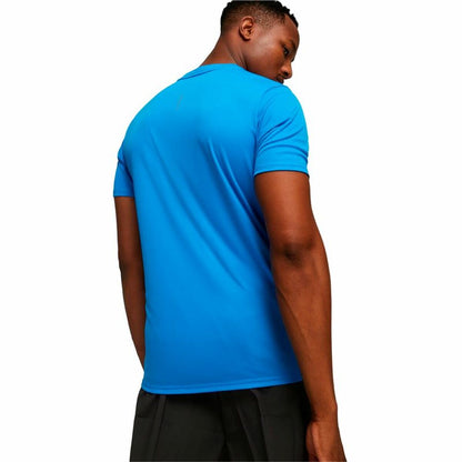 Heren-T-Shirt met Korte Mouwen Puma Run Favorite Ss Hemelsblauw