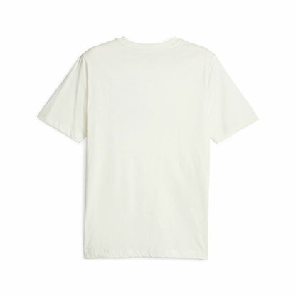 Heren-T-Shirt met Korte Mouwen Puma Ess+ Wit