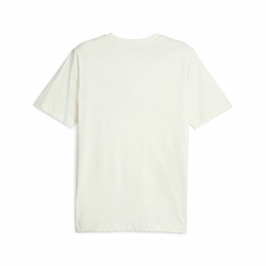 Heren-T-Shirt met Korte Mouwen Puma Ess+ Wit