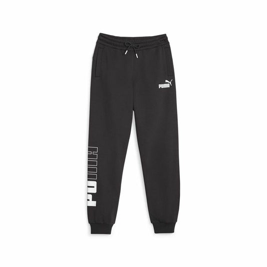 Kindertrainingspak Broek Puma Power Colorblock Zwart