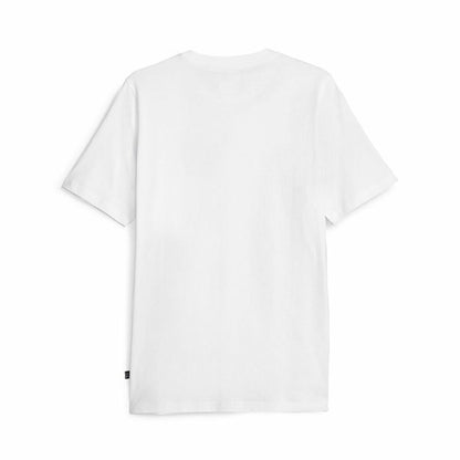 Heren-T-Shirt met Korte Mouwen Puma Graphiccs Wordin Wit