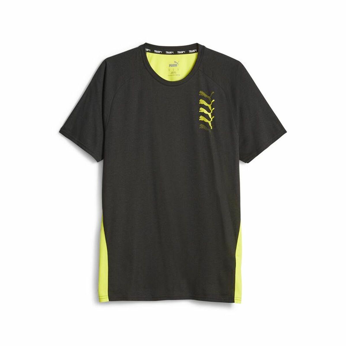 Heren-T-Shirt met Korte Mouwen Puma Fit Triblend Ul Zwart