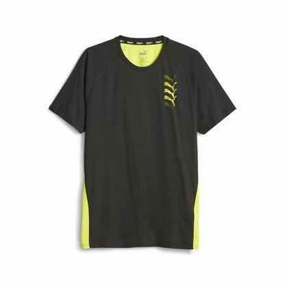Heren-T-Shirt met Korte Mouwen Puma Fit Triblend Ul Zwart