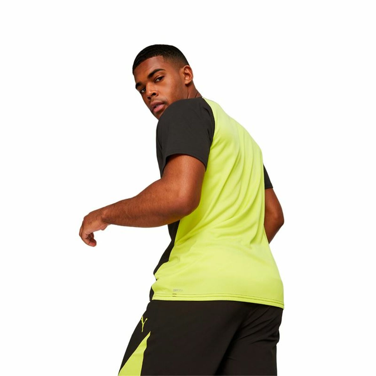 Heren-T-Shirt met Korte Mouwen Puma Fit Triblend Ul Zwart