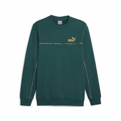 Herensweater zonder Capuchon Puma ESS+ Minimal Gold Cr Donkergroen