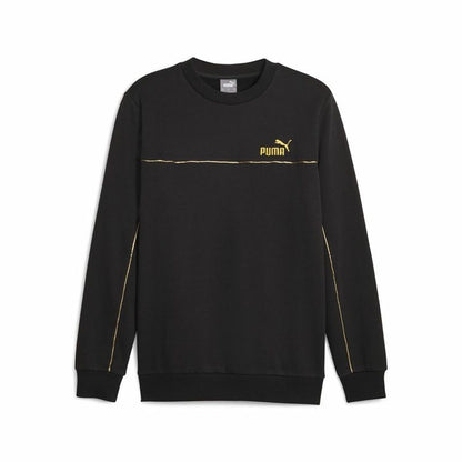 Herensweater zonder Capuchon Puma ESS+ Minimal Gold Cr Zwart