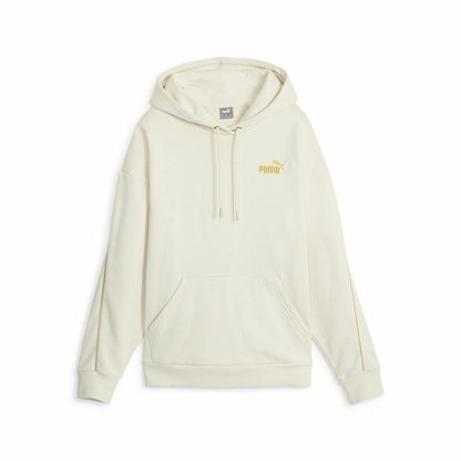 Dameshoodie Puma Ess+ Minimal Gold Beige