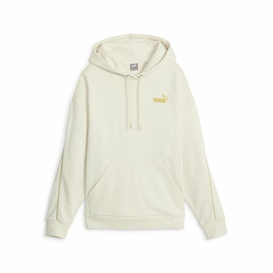 Dameshoodie Puma Ess+ Minimal Gold Beige