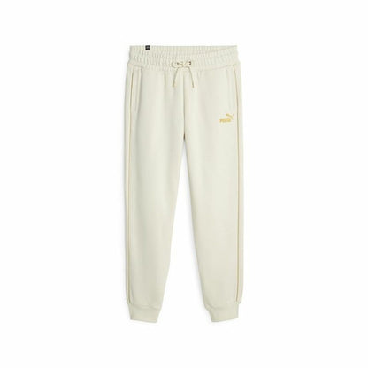 Lange sportbroek Puma Ess+ Minimal Gold Beige Vrouw