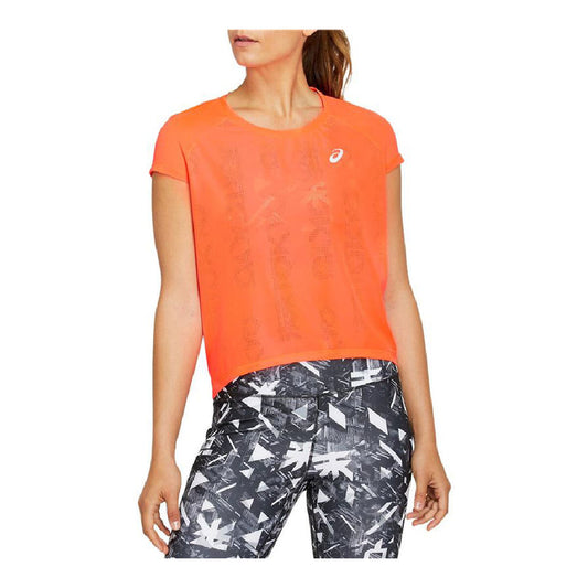 Dames-T-Shirt met Korte Mouwen Asics Future Tokyo Ventilate Oranje