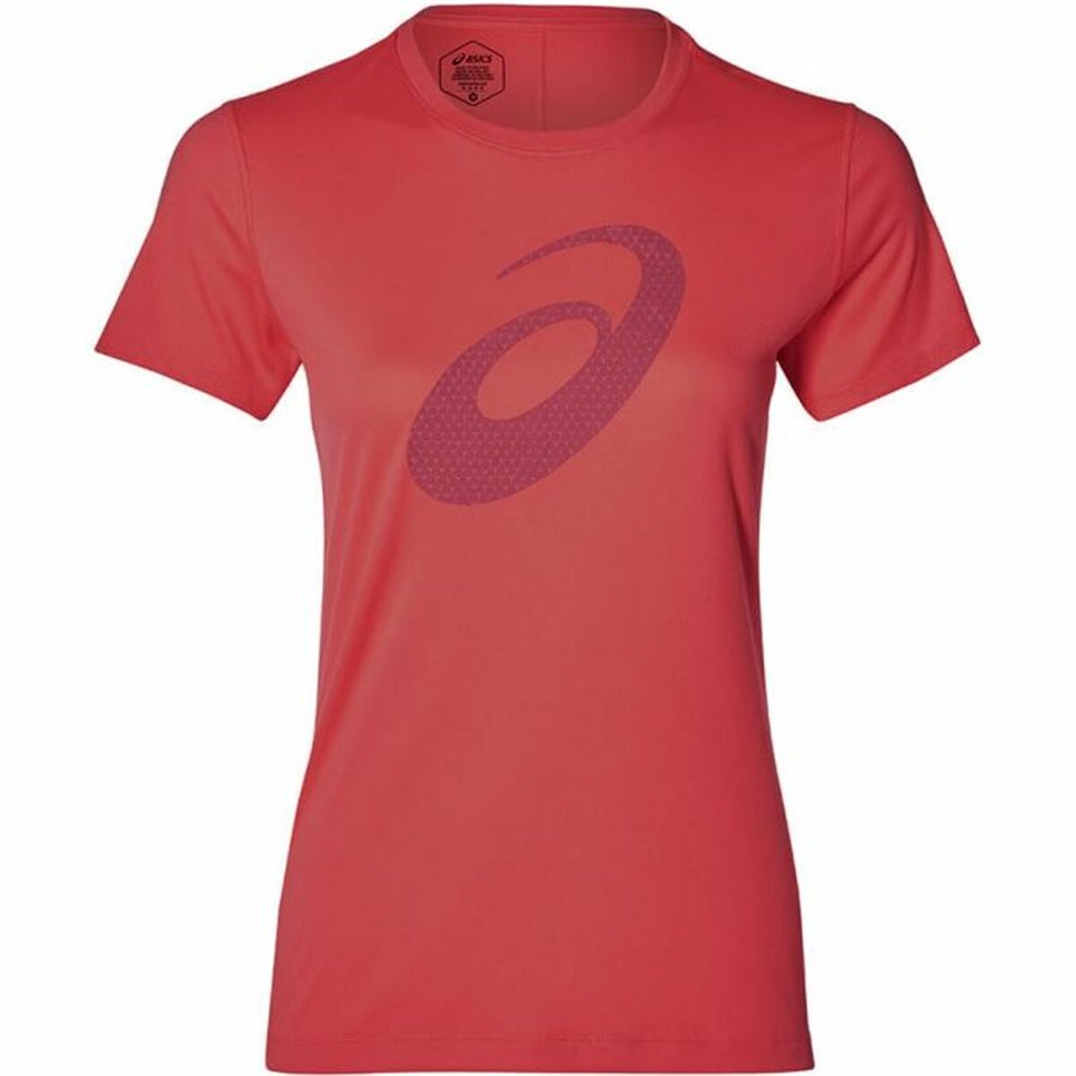Dames-T-Shirt met Korte Mouwen Asics SS Graphic Rood