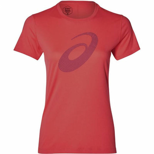 Dames-T-Shirt met Korte Mouwen Asics SS Graphic Rood