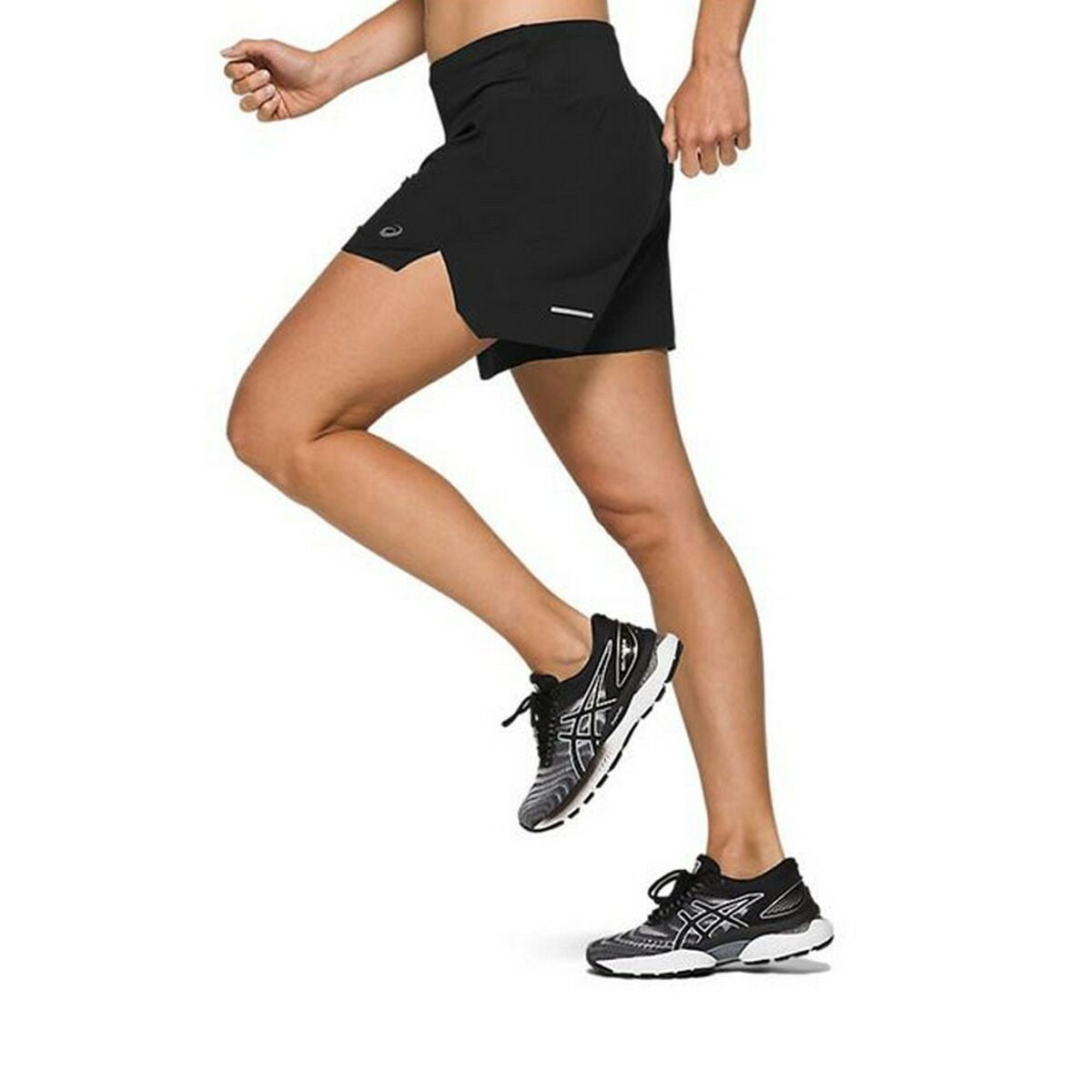 Sportbroeken voor Dames Asics Road 5.5In Zwart