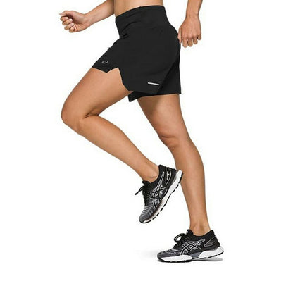 Sportbroeken voor Dames Asics Road 5.5In Zwart