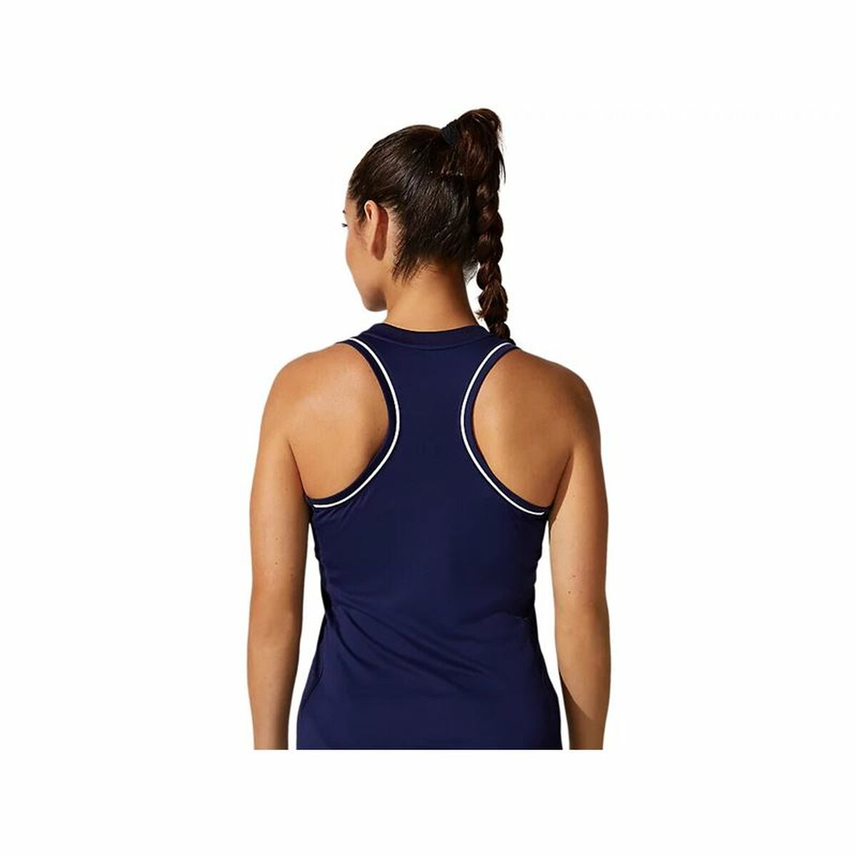 Tank Top Dames Asics Court Piping Donkerblauw