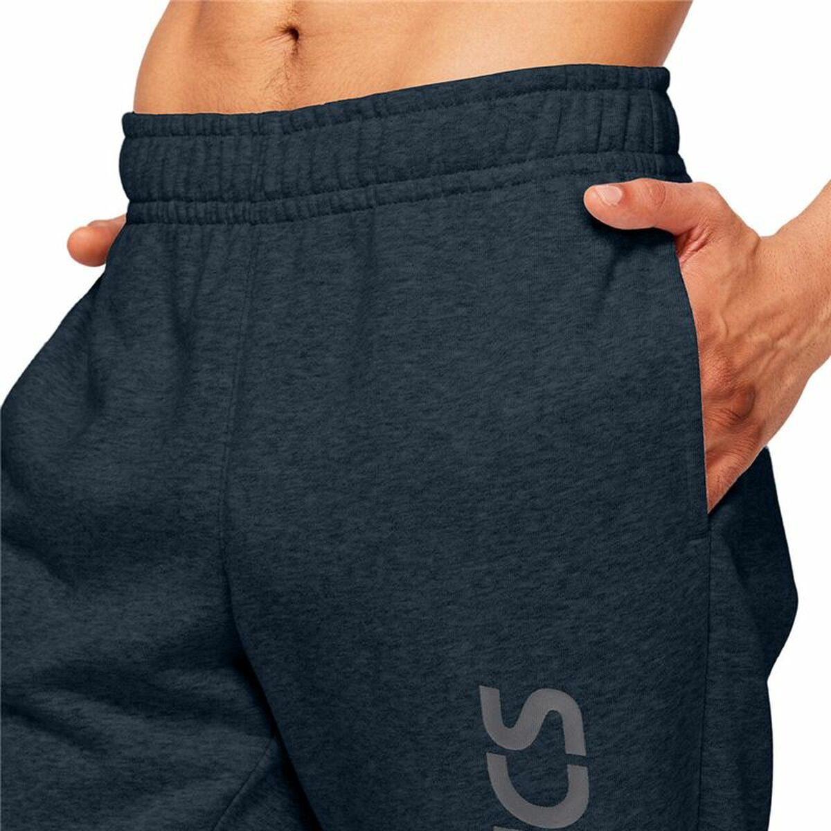 Lange sportbroek Asics Big Logo Donkerblauw Mannen