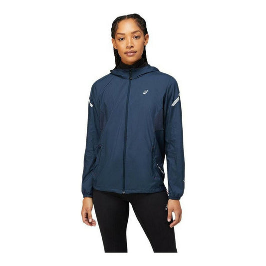 Windcheater Jas Asics Lite-Show Marineblauw
