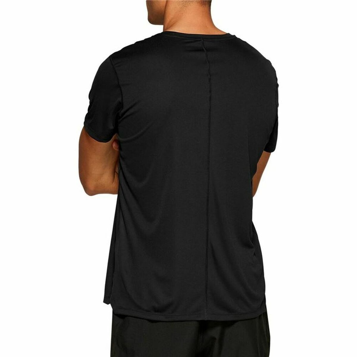 Heren-T-Shirt met Korte Mouwen Asics Core SS Zwart
