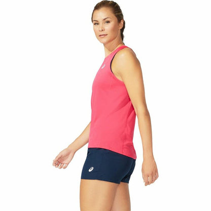 Dames-T-Shirt met Korte Mouwen Asics Core Tank Roze