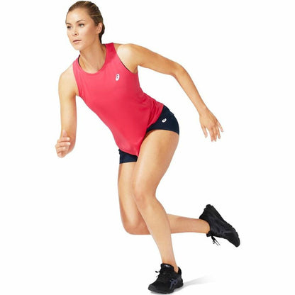 Dames-T-Shirt met Korte Mouwen Asics Core Tank Roze