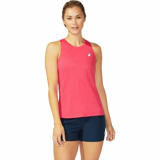 Dames-T-Shirt met Korte Mouwen Asics Core Tank Roze