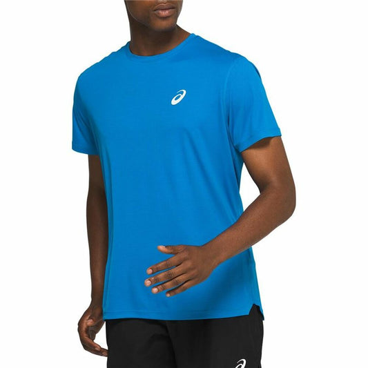 Heren-T-Shirt met Korte Mouwen Asics Core SS M Blauw Indigo
