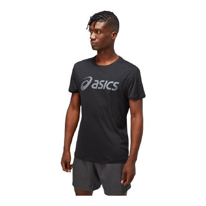 Heren-T-Shirt met Korte Mouwen Asics Core Zwart