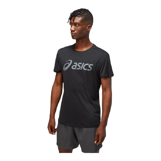 Heren-T-Shirt met Korte Mouwen Asics Core Zwart
