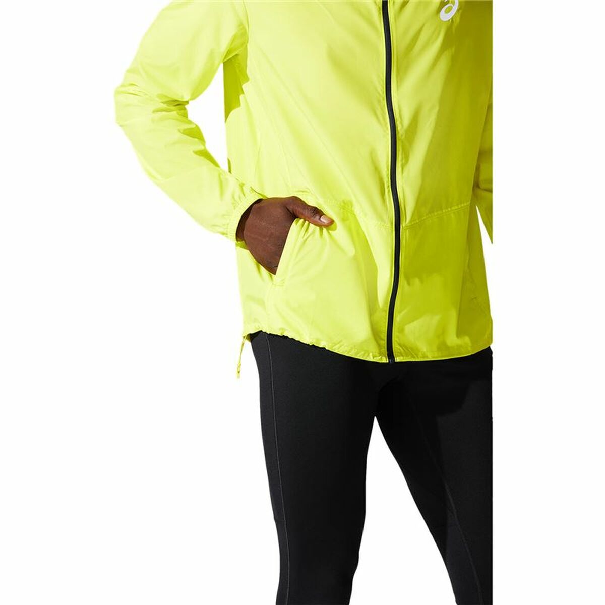 Herenhoodie Asics Core Geel