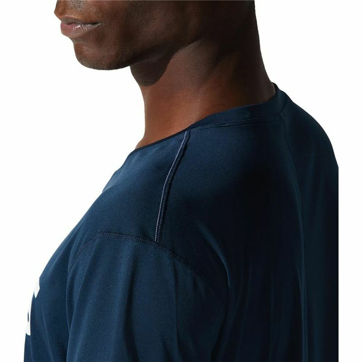 Heren-T-Shirt met Korte Mouwen Asics Core Marineblauw