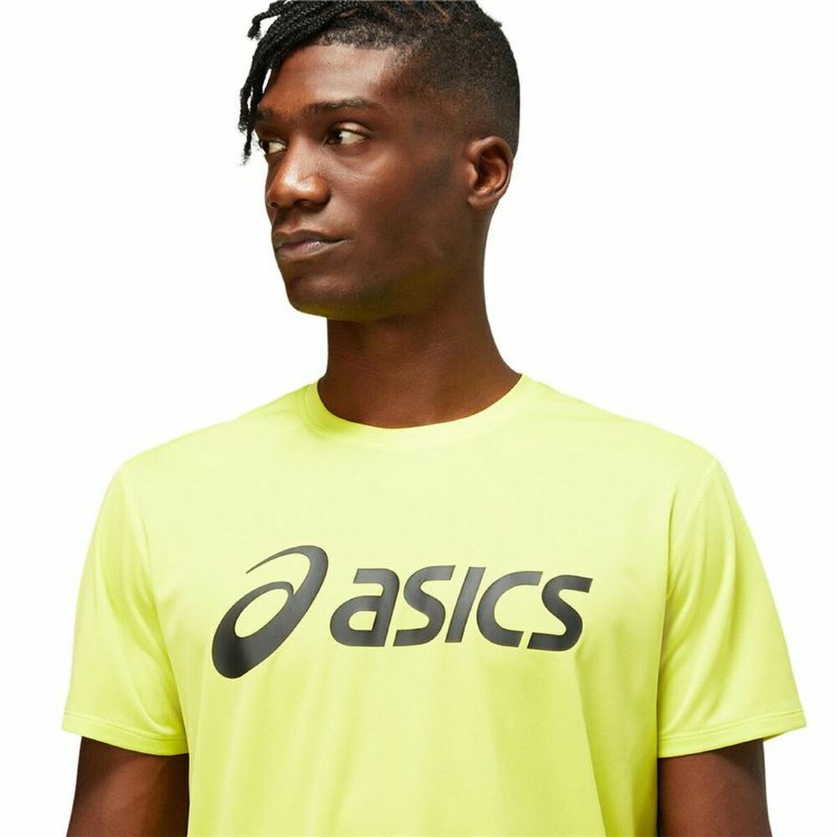Heren-T-Shirt met Korte Mouwen Asics Core Geel