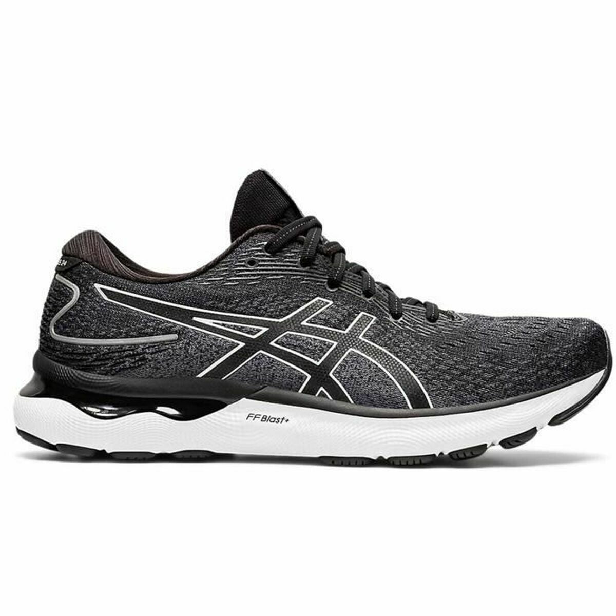 Hardloopschoenen voor Volwassenen Asics Gel-Nimbus 24 Wit/Zwart