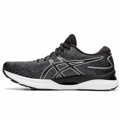Hardloopschoenen voor Volwassenen Asics Gel-Nimbus 24 Wit/Zwart