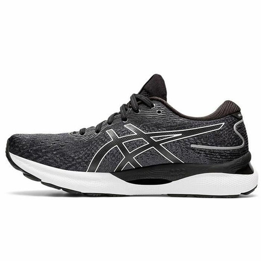 Hardloopschoenen voor Volwassenen Asics Gel-Nimbus 24 Wit/Zwart
