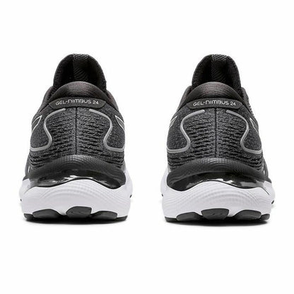 Hardloopschoenen voor Volwassenen Asics Gel-Nimbus 24 Wit/Zwart