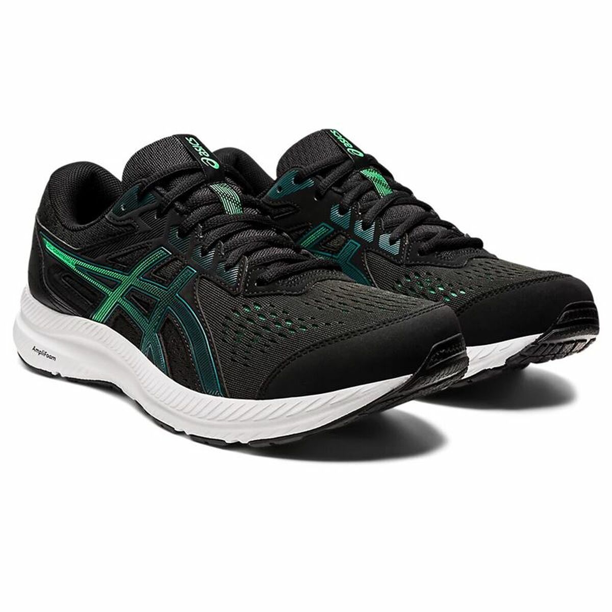 Hardloopschoenen voor Volwassenen Asics Gel-Contend 8 Zwart