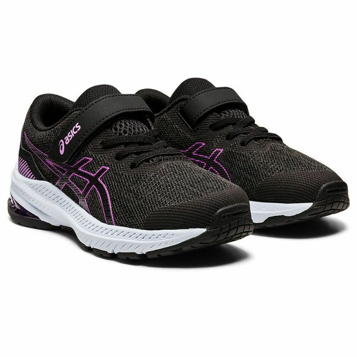 Hardloopschoenen voor Kinderen Asics GT-1000 11 Zwart/Roze