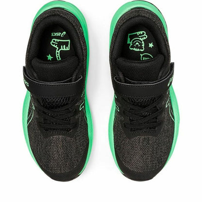 Hardloopschoenen voor Kinderen Asics GT-1000 11 Zwart/Groen