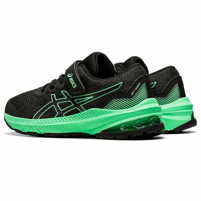 Hardloopschoenen voor Kinderen Asics GT-1000 11 Zwart/Groen