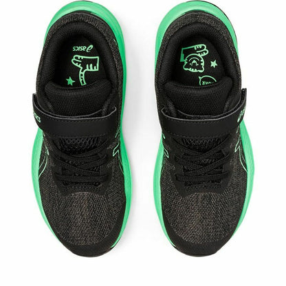 Hardloopschoenen voor Kinderen Asics GT-1000 11 Zwart/Groen