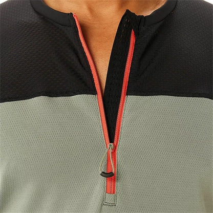 Heren-T-Shirt met Korte Mouwen Asics Fujitrail Top Groen