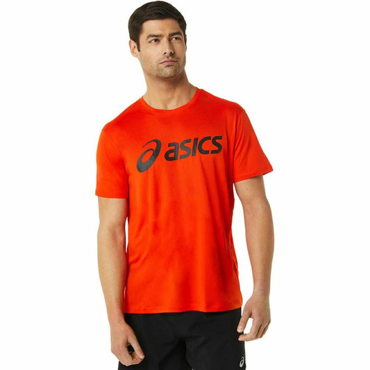 Heren-T-Shirt met Korte Mouwen Asics Core Oranje